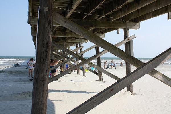 timber boardwalk header and runners